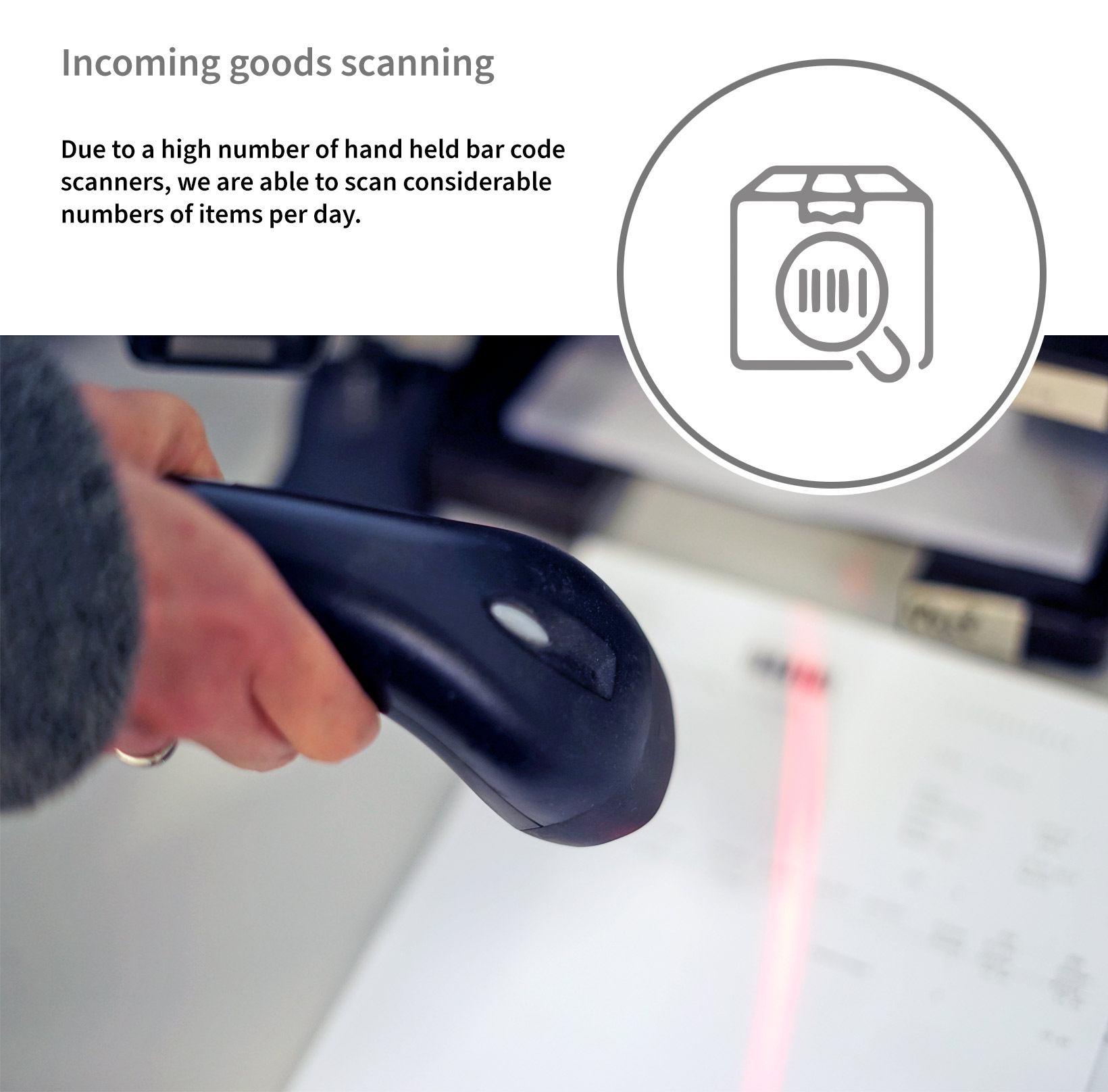 Audis - Incoming goods scanning